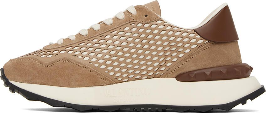 Valentino Garavani Brown Netrunner Sneakers - Picture 3