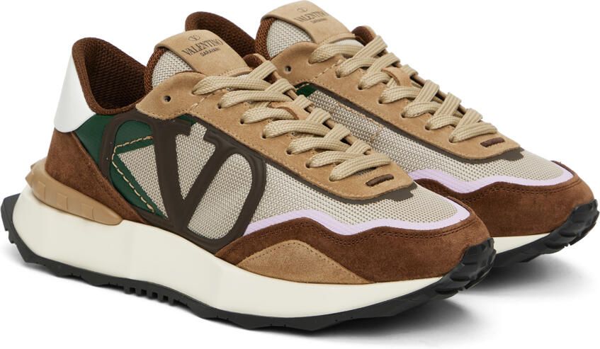 Valentino Garavani Brown Netrunner Sneakers - Picture 2