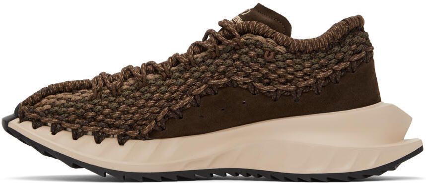 Valentino Garavani Brown Outdoor Crochet Sneakers - Picture 3