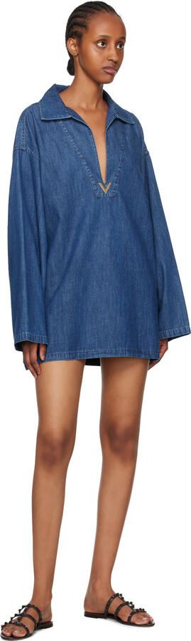 Valentino Garavani Brown Rockstud Sandals - Picture 3