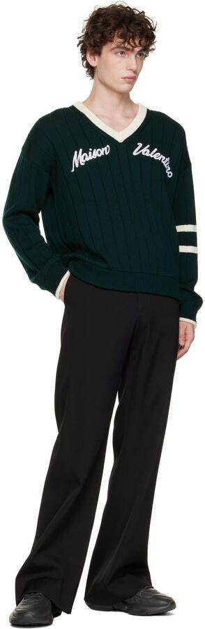 Valentino Garavani Gray & Burgundy Rockrunner Sneakers - Picture 4