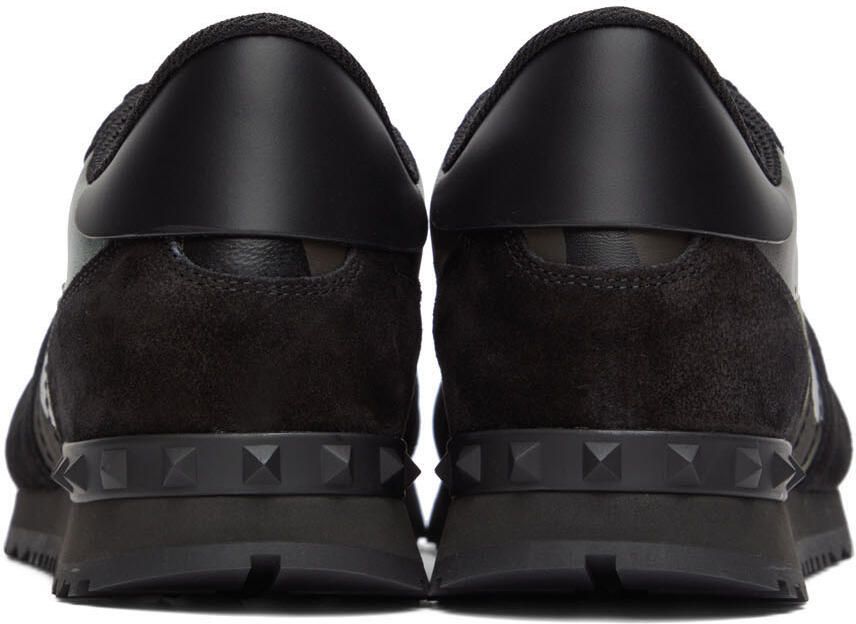 Valentino Garavani Green & Black Rockrunner Sneakers