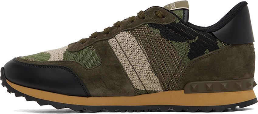 Valentino Garavani Green Rockrunner Sneakers - Picture 3