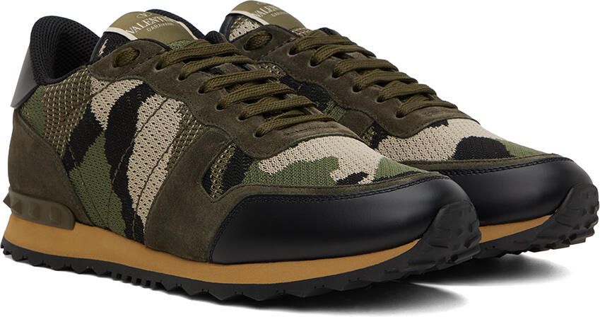 Valentino Garavani Green Rockrunner Sneakers - Picture 2