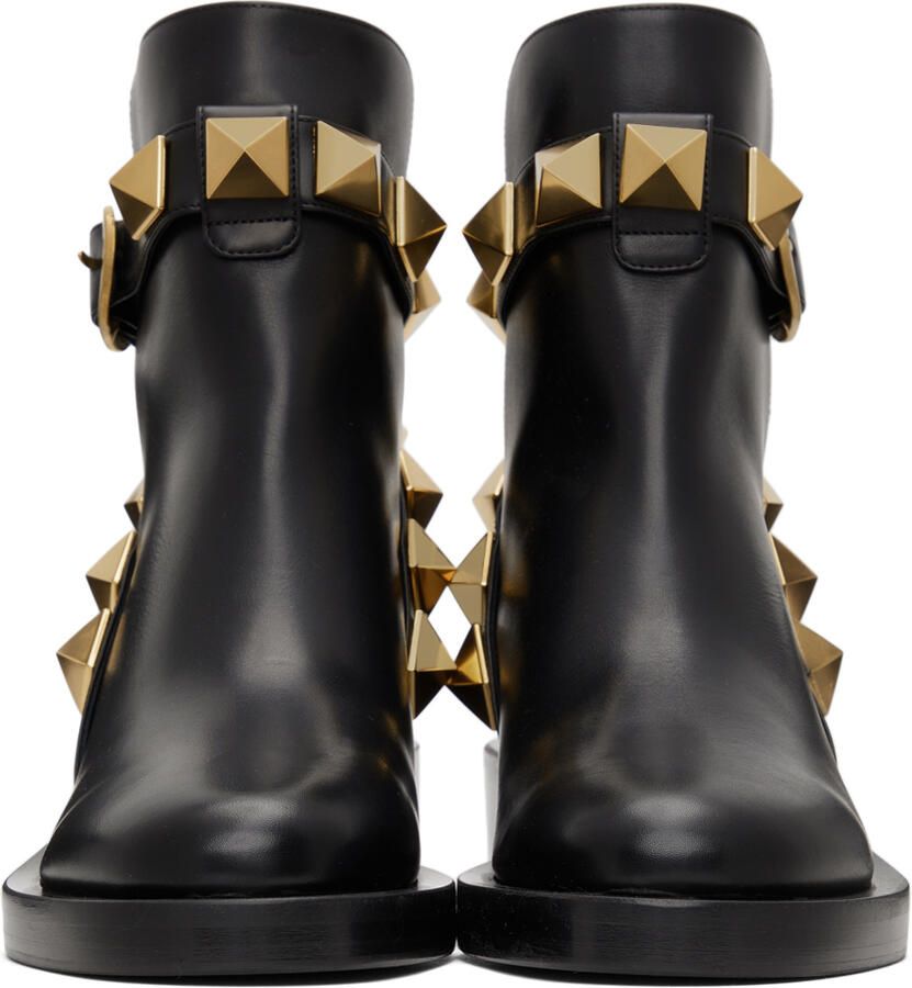 Valentino Garavani Leather Roman Stud Boots