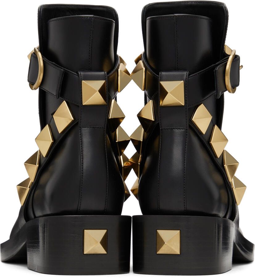 Valentino Garavani Leather Roman Stud Boots - Picture 2