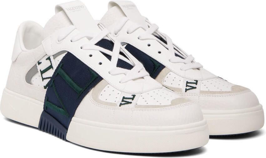 Valentino Garavani Off-White & Navy VL7N Sneakers