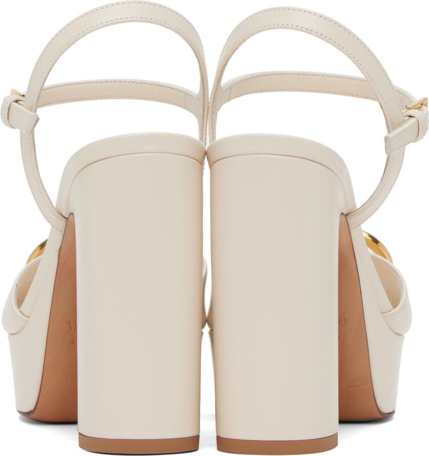 Valentino Garavani Off-White Vlogo Platform Sandals