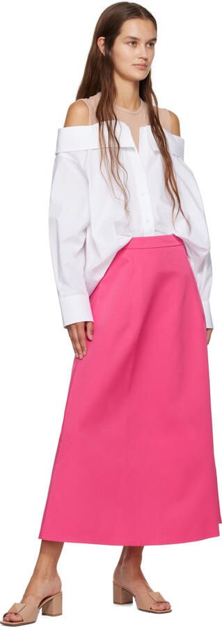 Valentino Garavani Pink One Stud Heeled Sandals - Picture 2