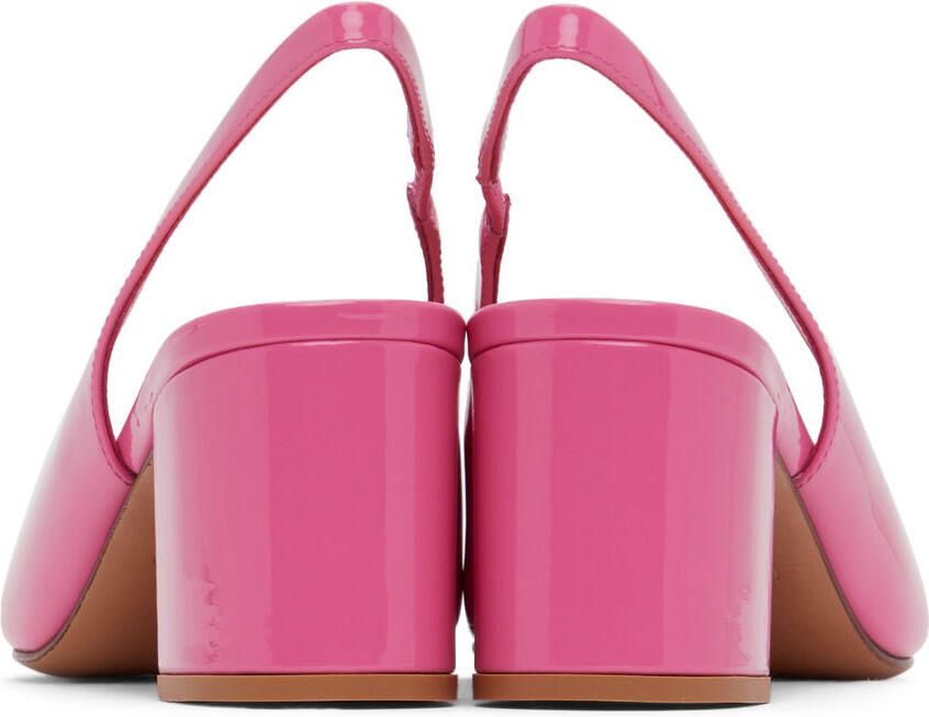 Valentino Garavani Pink One Stud Slingback 60 Heels