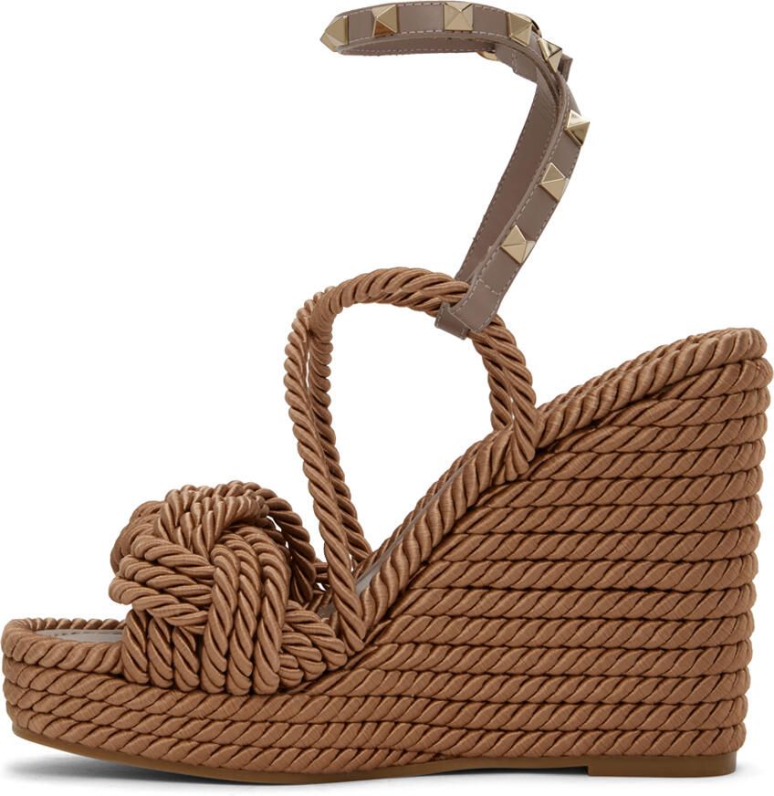 Valentino Garavani Pink Rockstud 115 Heeled Sandals - Picture 2