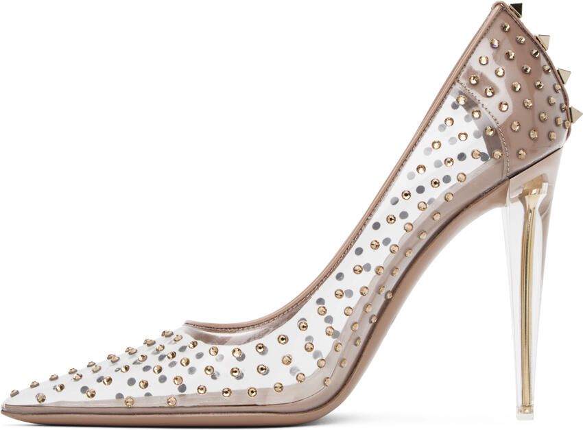 Valentino Garavani Pink Rockstud Heels - Picture 3