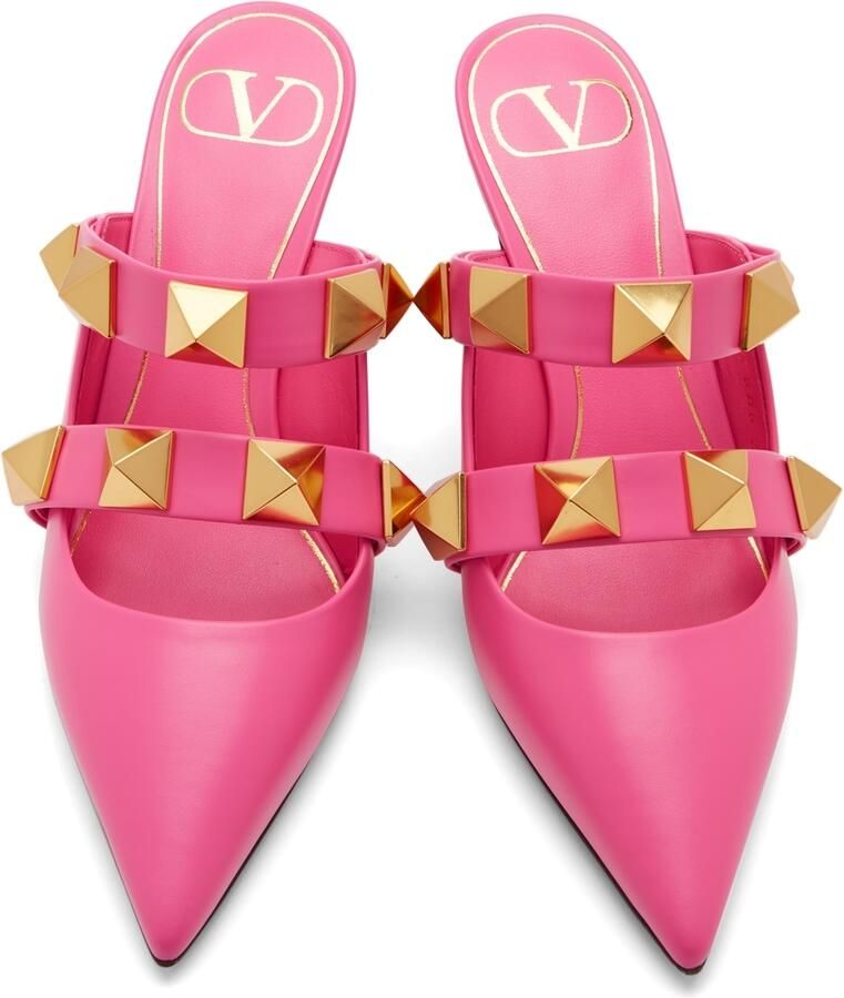 Valentino Garavani Pink Roman Stud 65 Heels