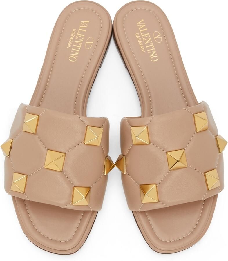 Valentino Garavani Pink Roman Stud Sandals