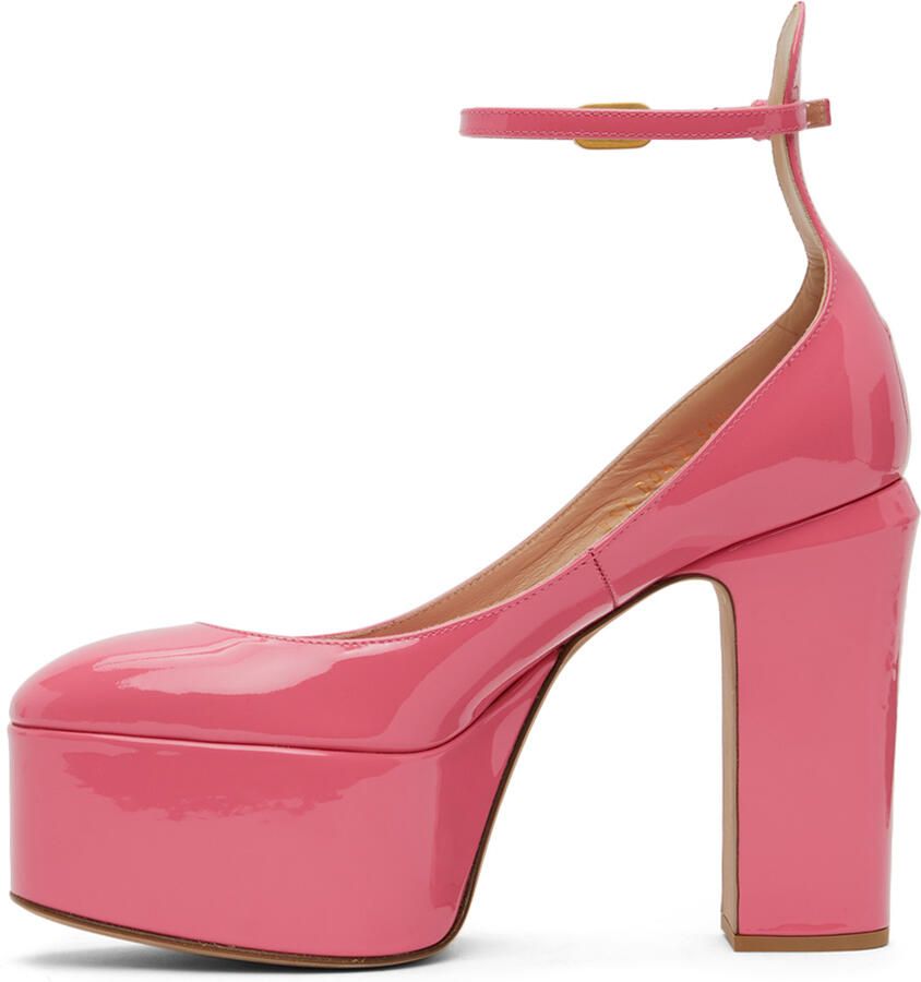 Valentino Garavani Pink Tan-Go Platform Pump Heels
