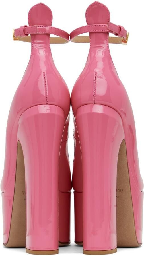 Valentino Garavani Pink Tan-Go Platform Pumps - Picture 3