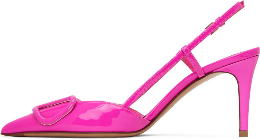 Valentino Garavani Pink VLogo Heels - Picture 3