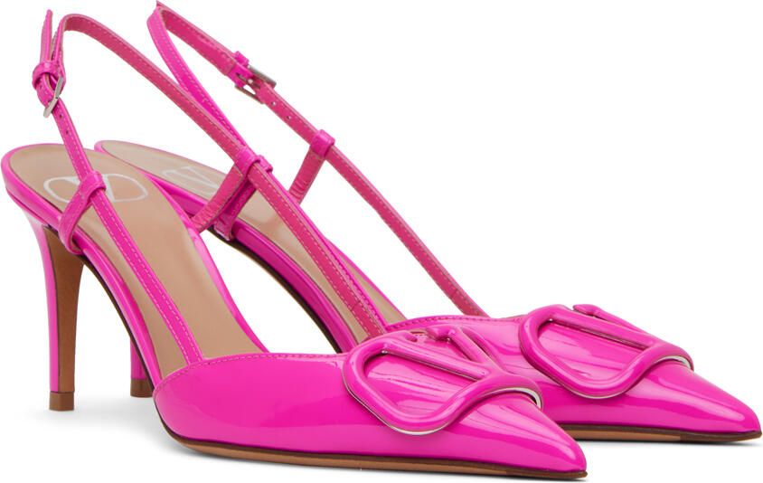 Valentino Garavani Pink VLogo Heels - Picture 2