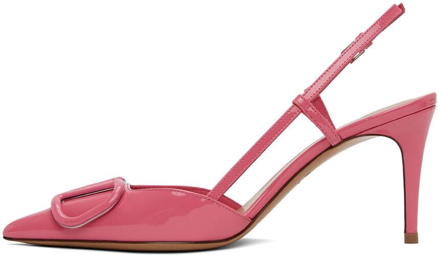 Valentino Garavani Pink VLogo Heels - Picture 4
