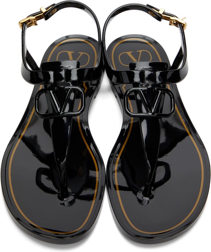 Valentino Garavani Rubber VLogo Flat Sandals