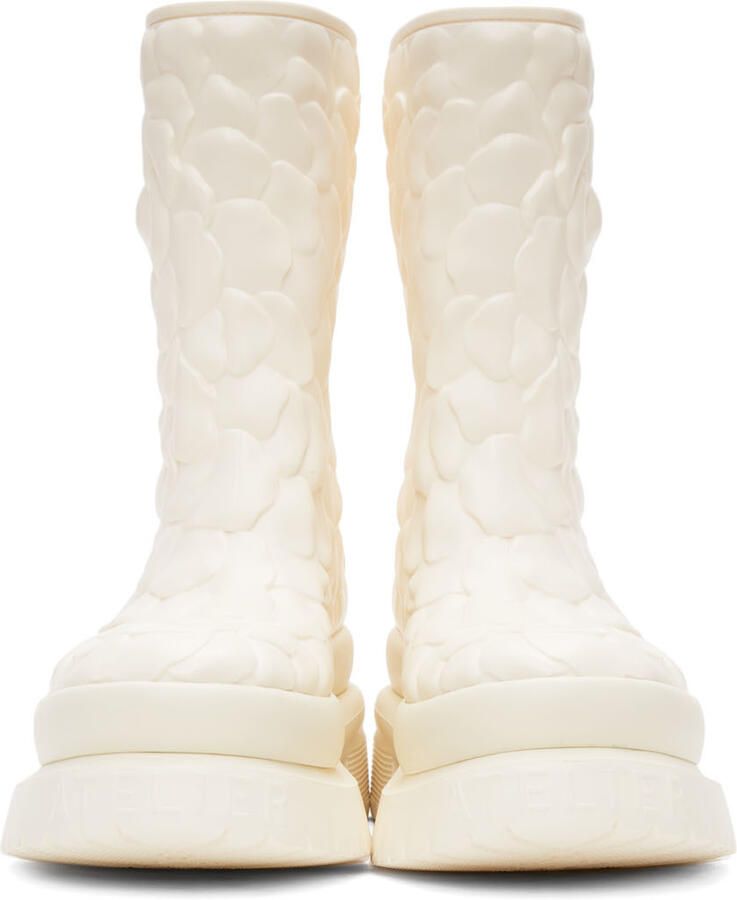 Valentino Garavani White 03 Rose Edition Atelier Mid-Calf Boots - Picture 2