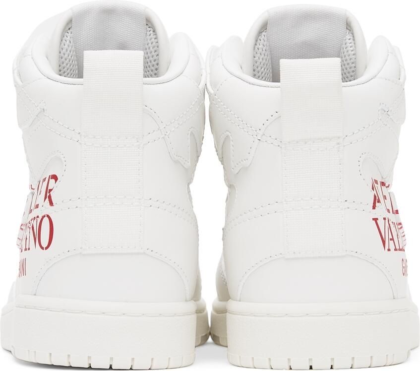 Valentino Garavani White 07 Camouflage Edition Atelier Mid-Top Sneakers