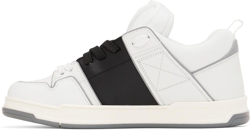 Valentino Garavani White & Black Open Skate Sneakers - Picture 3