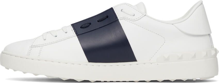 Valentino Garavani White & Black Open Sneakers - Picture 4