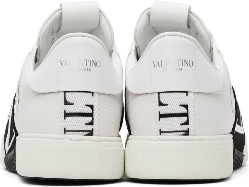 Valentino Garavani White & Black 'VLTN' Low-Top Sneakers - Picture 2