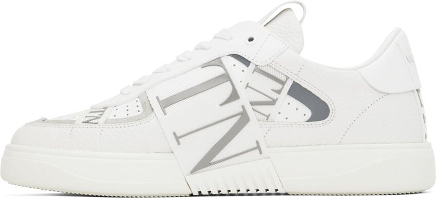 Valentino Garavani White & Gray VL7N Low-Top Sneakers - Picture 3