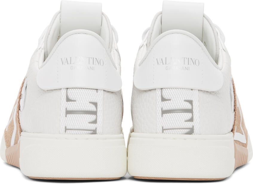 Valentino Garavani White & Pink 'VL7N' Sneakers - Picture 2