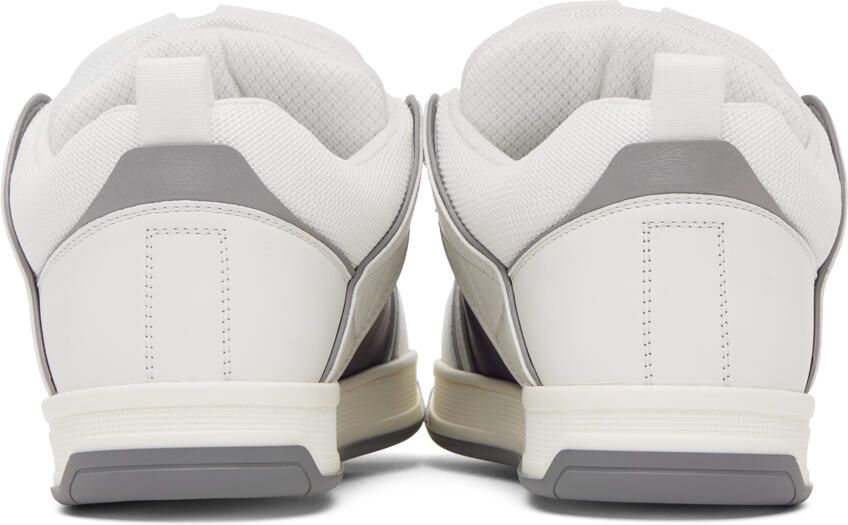 Valentino Garavani White & Purple Open Skate Sneakers