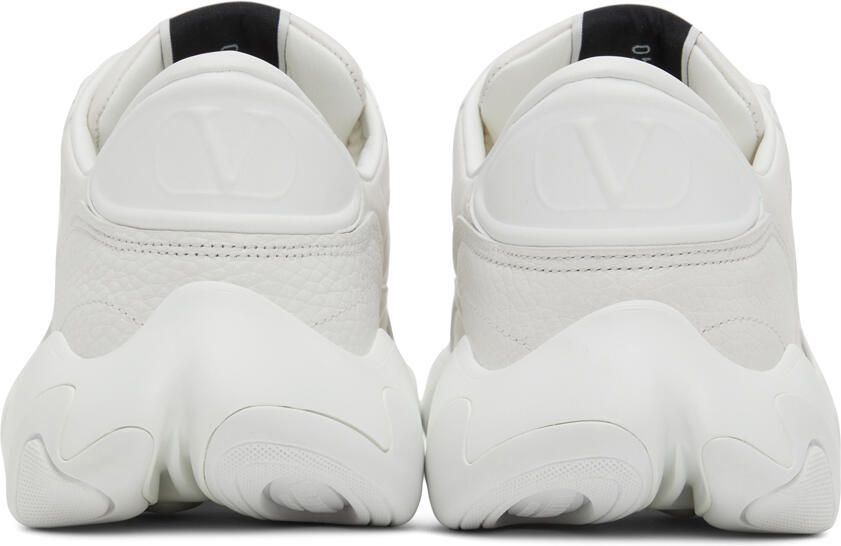 Valentino Garavani White Bubbleback Low Sneakers