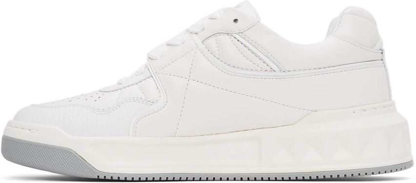Valentino Garavani White One Stud Low-Top Sneakers - Picture 4