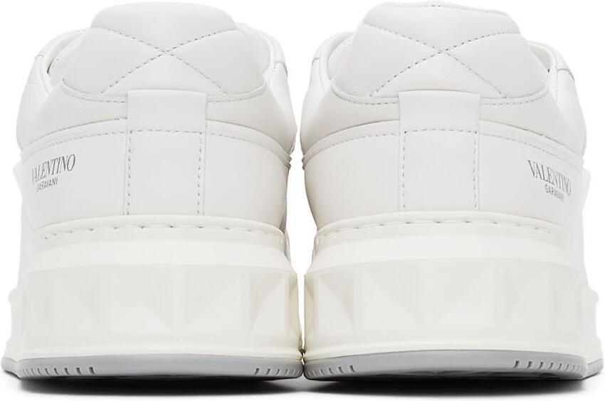 Valentino Garavani White One Stud Low-Top Sneakers - Picture 2