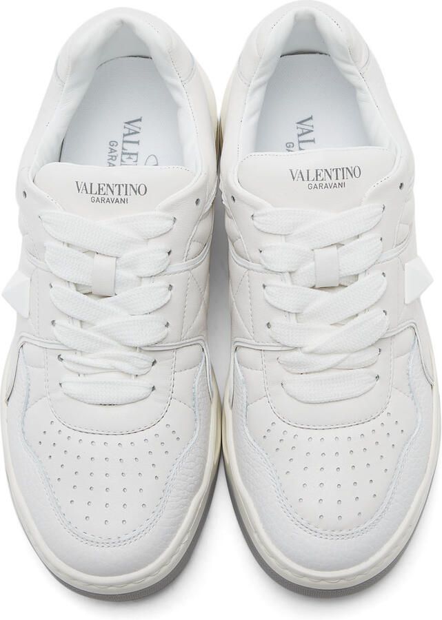 Valentino Garavani White One Stud Low-Top Sneakers