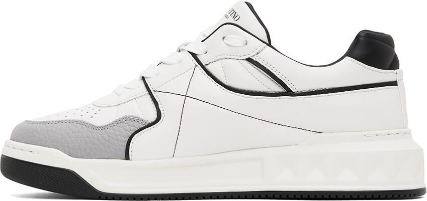 Valentino Garavani White One Stud Sneakers - Picture 3