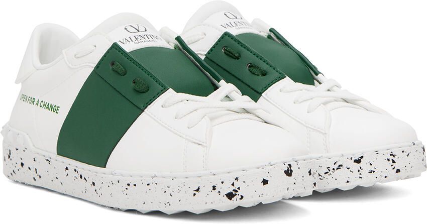 Valentino Garavani White 'Open For A Change' Sneakers - Picture 2