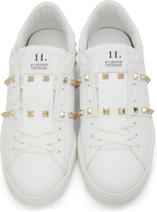 Valentino Garavani White Rockstud Untitled Sneakers