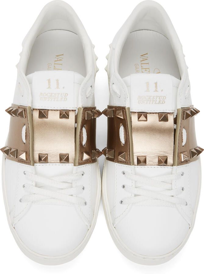 Valentino Garavani White Rockstud Untitled Sneakers