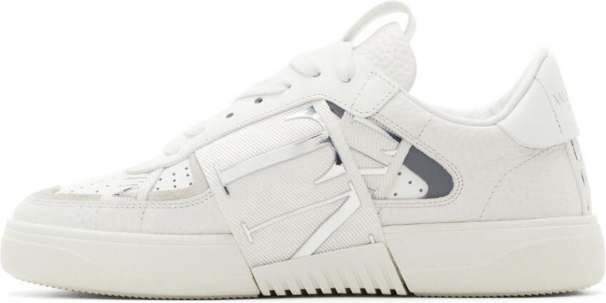 Valentino Garavani White 'VLTN' Band Low Sneakers - Picture 4