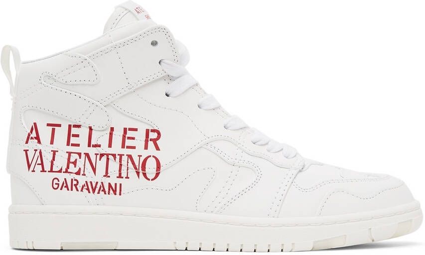 Valentino Garavani White 07 Camouflage Edition Atelier Mid-Top Sneakers - Picture 5