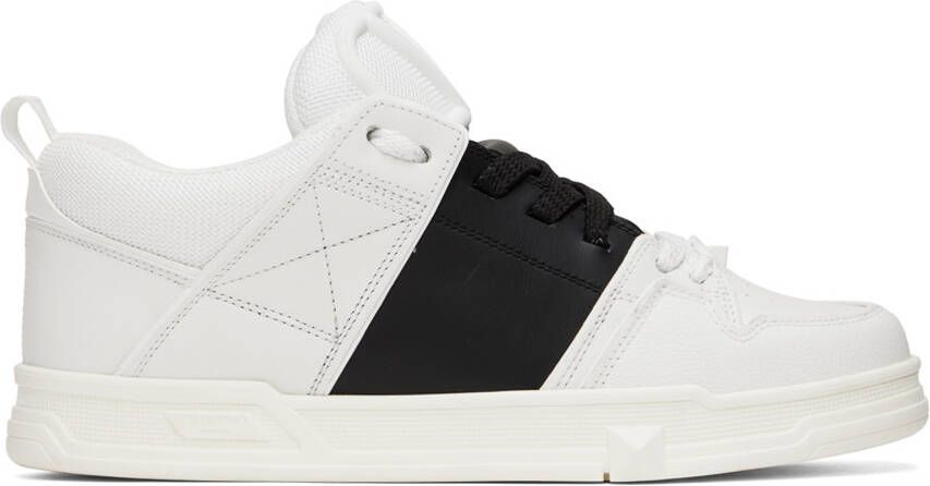 Valentino Garavani White & Black Open Skate Sneakers