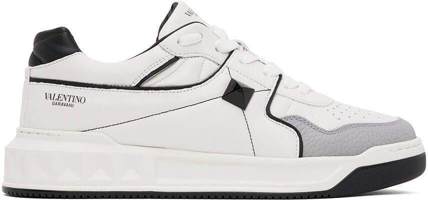 Valentino Garavani White One Stud Sneakers - Picture 5