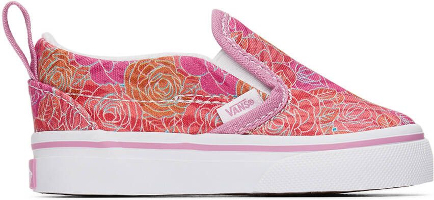 Vans Baby Pink Slip-On V Sneakers - Picture 4