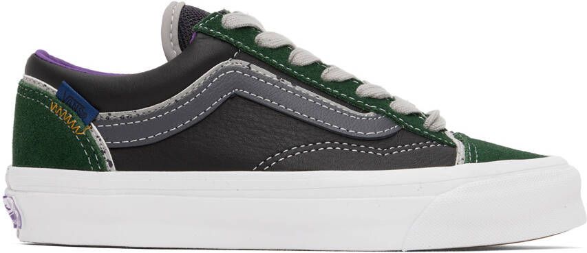 Vans Black & Green OG Style 36 UI Sneakers - Picture 5