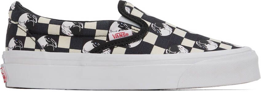 Vans Black & Off-White BILLY's TOKYO Edition OG Classic Slip-On Sneakers - Picture 9