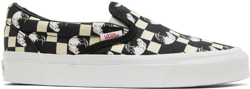 Vans Black & Off-White BILLY's TOKYO Edition OG Classic Slip-On Sneakers - Picture 6