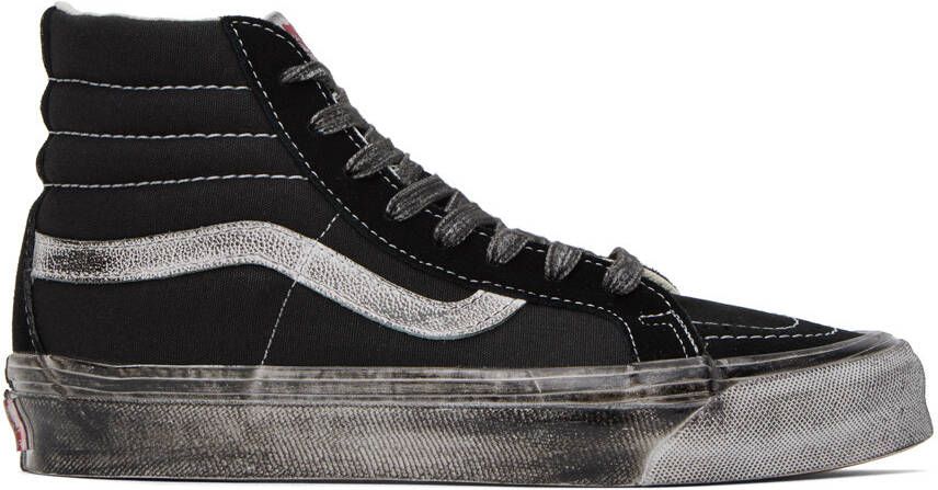 Vans Black OG SK8-Hi LX Stressed Sneakers - Picture 7