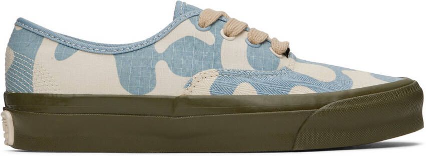 Vans Off-White & Blue OG Style 50 Sneakers - Picture 10